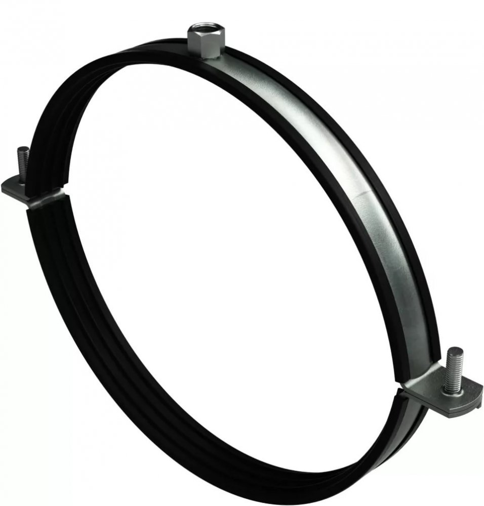 Хомут для крепления воздуховодов (с резиновым уплотнением)